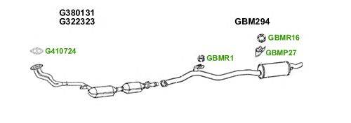 Система выпуска ОГ GT Exhaust 6140