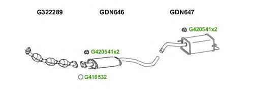 Система выпуска ОГ GT Exhaust 6675