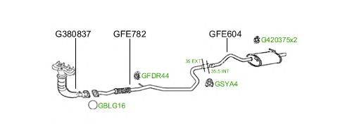 Система выпуска ОГ GT Exhaust 702