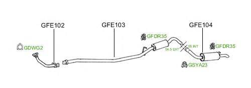 Система выпуска ОГ GT Exhaust 767