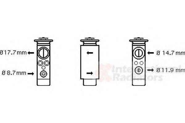 Расширительный клапан, кондиционер VAN WEZEL 37001461