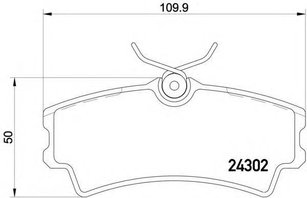 Комплект тормозных колодок, дисковый тормоз TEXTAR 2430201