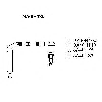 Комплект проводов зажигания BREMI 3A00/130