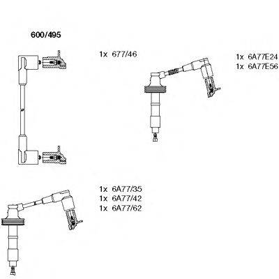 Комплект проводов зажигания BREMI 600495