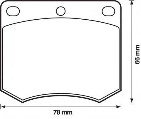 Комплект тормозных колодок, дисковый тормоз REMSA 206300