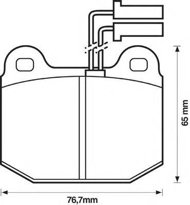 Комплект тормозных колодок, дисковый тормоз REMSA 201421