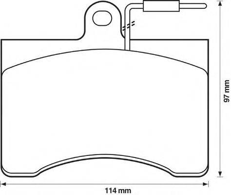 Комплект тормозных колодок, дисковый тормоз BENDIX 571895B