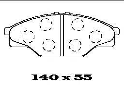 Комплект тормозных колодок, дисковый тормоз FTE BL1372A1