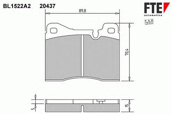 Комплект тормозных колодок, дисковый тормоз DEUTZ-FAHR 04375655