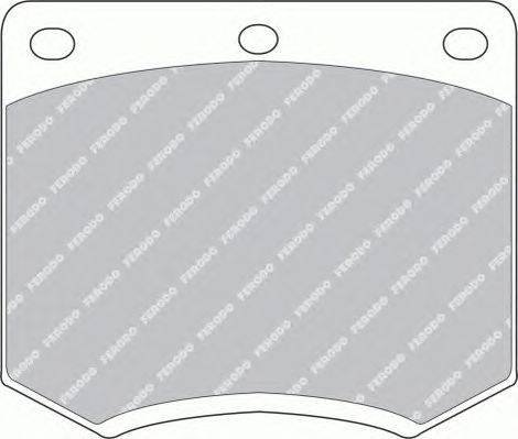 Комплект тормозных колодок, дисковый тормоз FERODO 20491