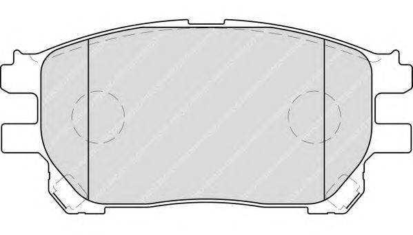 Комплект тормозных колодок, дисковый тормоз FERODO 23759