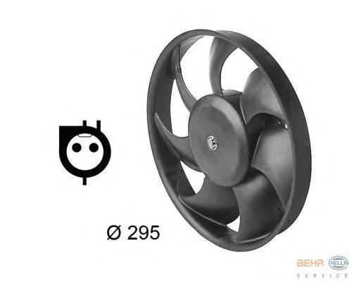 Вентилятор, охлаждение двигателя HELLA 8EW 009 144-651