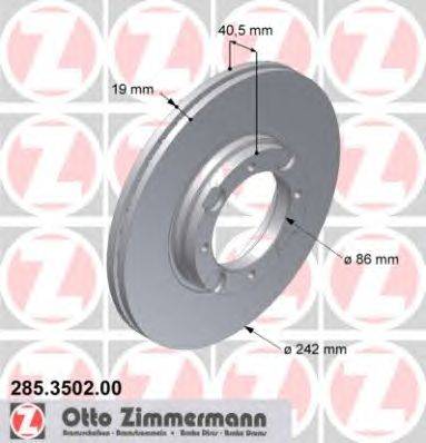 Тормозной диск ZIMMERMANN 285350200