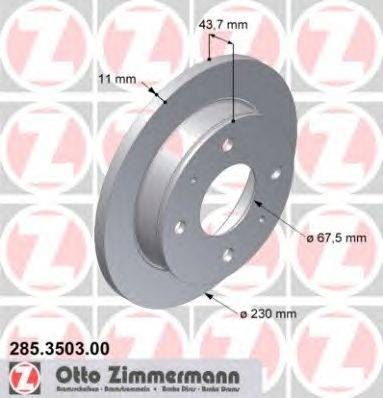 Тормозной диск ZIMMERMANN 285350300