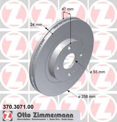 Тормозной диск ZIMMERMANN 370.3071.00