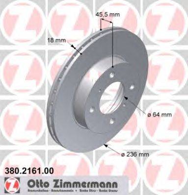 Тормозной диск ZIMMERMANN 380.2161.00