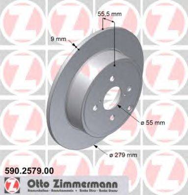 Тормозной диск ZIMMERMANN 590.2579.00