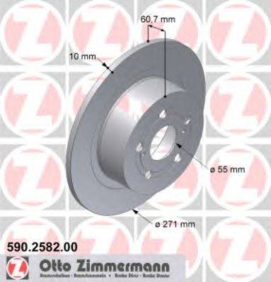 Тормозной диск ZIMMERMANN 590258200