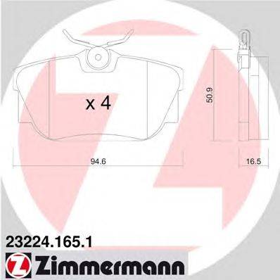 Комплект тормозных колодок, дисковый тормоз REMSA 07670