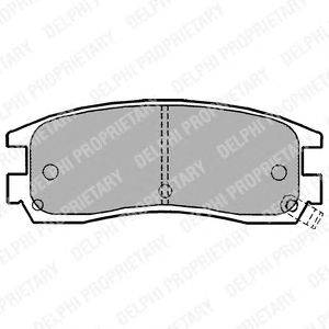 Комплект тормозных колодок, дисковый тормоз FMSI-VERBAND 23362