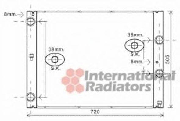 Радиатор, охлаждение двигателя SCHLIECKMANN 60062404