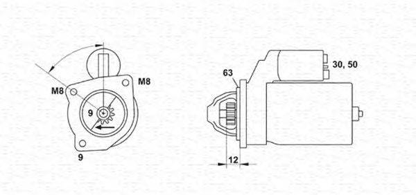 Стартер MAGNETI MARELLI 063103023010