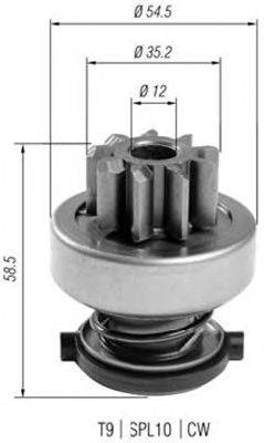 Ведущая шестерня, стартер MAGNETI MARELLI 940113020400