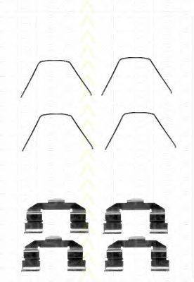 Комплектующие, колодки дискового тормоза TRISCAN 8105 501585