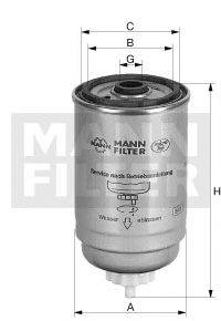 Топливный фильтр MANN-FILTER WK 716/2 x