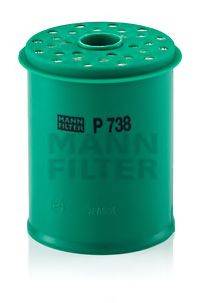 Топливный фильтр MANN-FILTER P 738 x