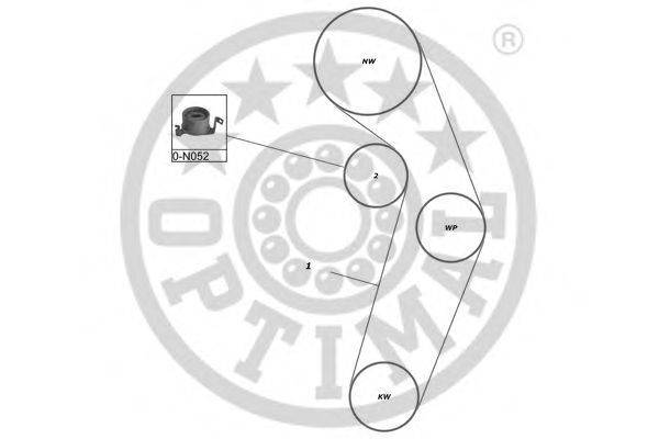 Комплект ремня ГРМ OPTIMAL SK-1322