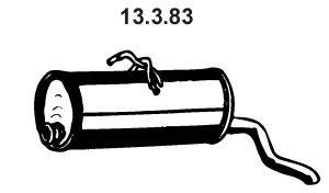 Глушитель выхлопных газов конечный EBERSPÄCHER 13383