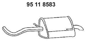 Глушитель выхлопных газов конечный EBERSPÄCHER 95 11 8583