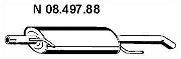 Глушитель выхлопных газов конечный TESH 220536