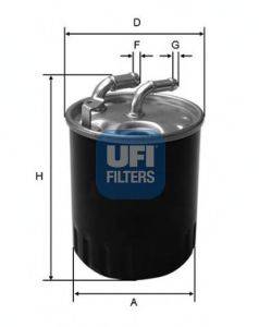 Топливный фильтр UFI 2407700