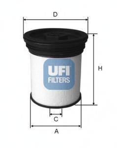Топливный фильтр UFI 2601901