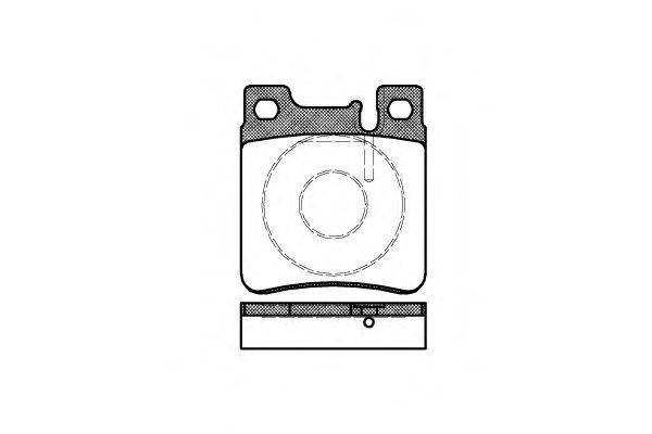 Комплект тормозных колодок, дисковый тормоз ROADHOUSE 21305