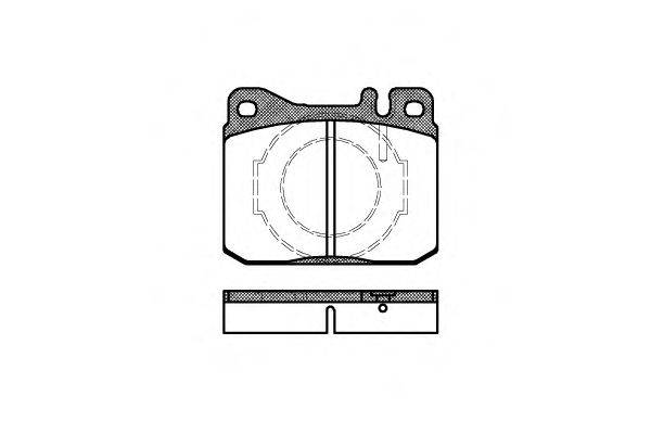 Комплект тормозных колодок, дисковый тормоз REMSA 001040