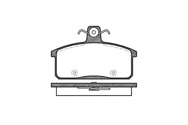 Комплект тормозных колодок, дисковый тормоз REMSA 0128.50