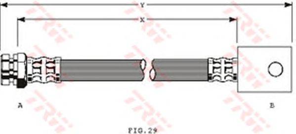 Тормозной шланг TRW PHA325