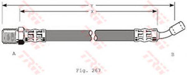 Тормозной шланг TRW PHD147