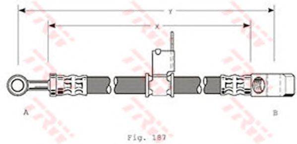 Тормозной шланг TRW PHD150