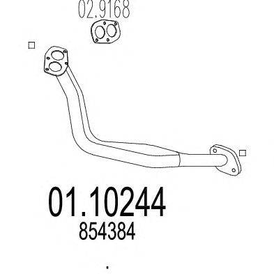 Труба выхлопного газа MTS 01.10244