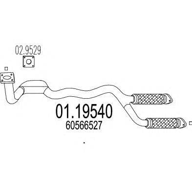 Труба выхлопного газа CISAM 160301