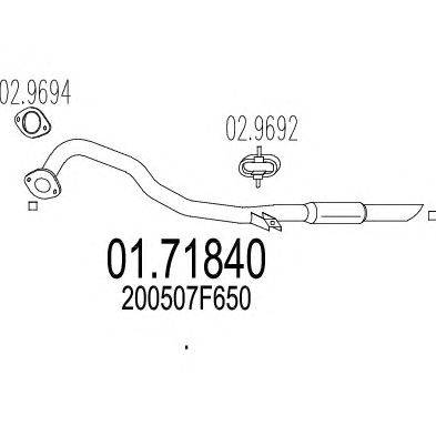 Труба выхлопного газа TIMAX 240568