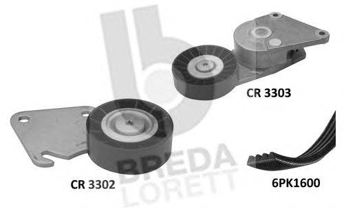 Поликлиновой ременный комплект BREDA  LORETT KCA 0010