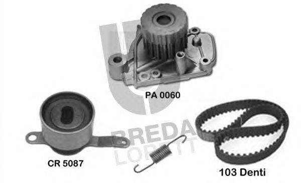 Водяной насос + комплект зубчатого ремня BREDA  LORETT KPA 0175B