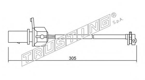 Сигнализатор, износ тормозных колодок TRUSTING SU.248