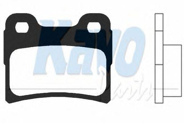 Комплект тормозных колодок, дисковый тормоз KAVO PARTS BP-4004