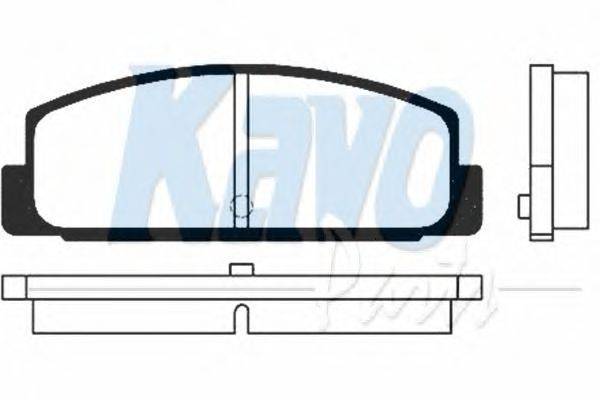Комплект тормозных колодок, дисковый тормоз KAVO PARTS BP-4534